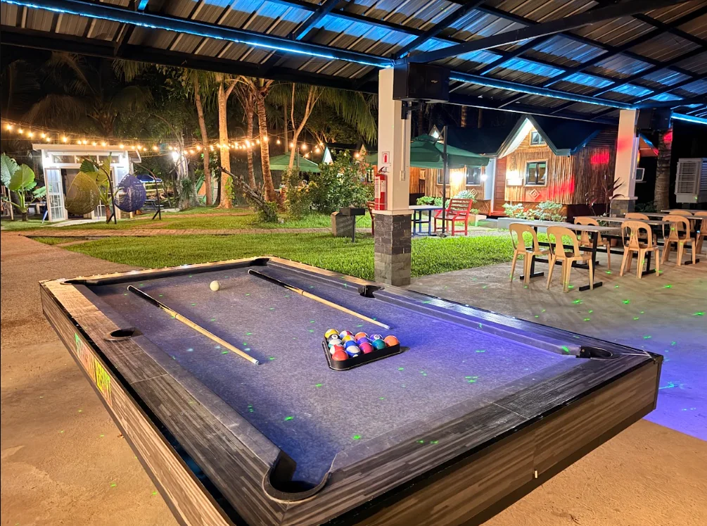 Billiards table at Starksway Resort